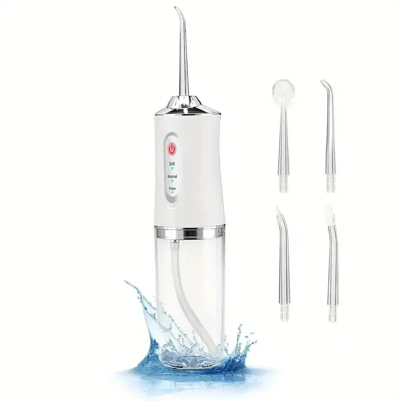 Portable Smart Electric Oral Irrigator Water Flosser 3 Modes Rechargeable Dental Water Jet Irrigator Dental Teeth Cleaner