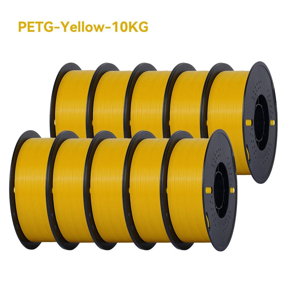 KINGROON 22LBS PETG or PLA filament 3D Printer Filament 10 Rolls 1KG 1.75MM Eco-Friendly Good Toughness Mix Color Free Shipping