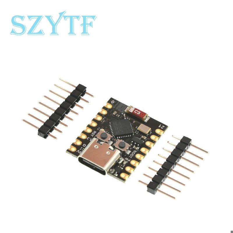 Carte de développement ESP32-C3 SuperMini WiFi compatible Bluetooth Flash 4 Mo SRAM 400 Ko pour projets Arduino IoT