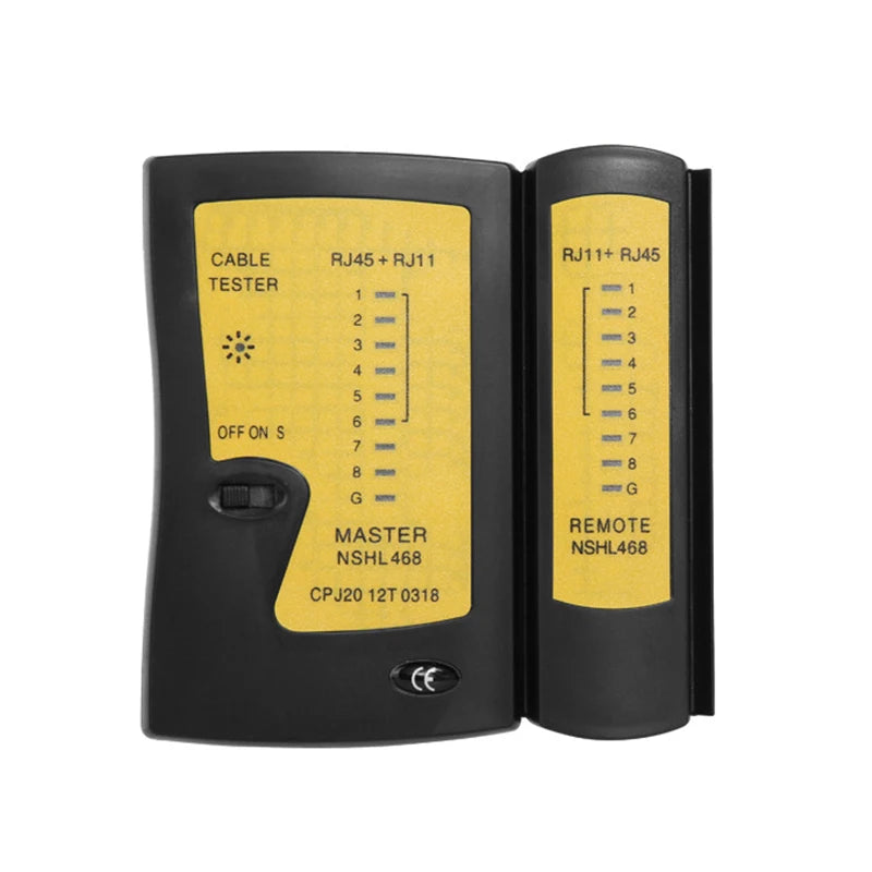 RJ45 Ethernet Cable Tester Network Lan Test Tool for 8P 6P LAN Cable RJ11 Telephone Cable Compatible with TP-Link D-Link Linksys