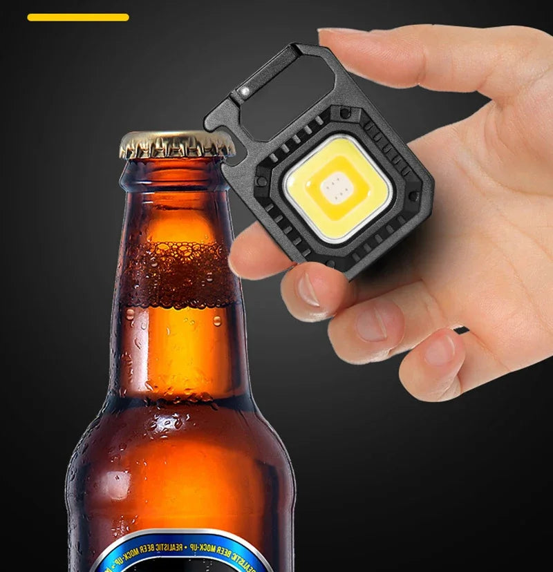 Mini LED Flashlight Magnetic COB Outdoor Camping Pocket Work Light 800 Lumens USB Rechargeable 7 Modes Spotlights