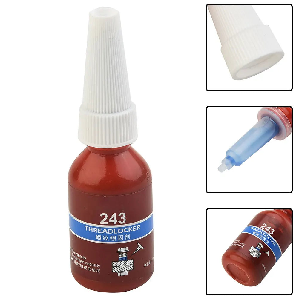 10ml Blue Threadlocker Medium Strength Threadlocker 243 Sealing Thread Locking For Locking And Sealing Of M6-M20 Thread