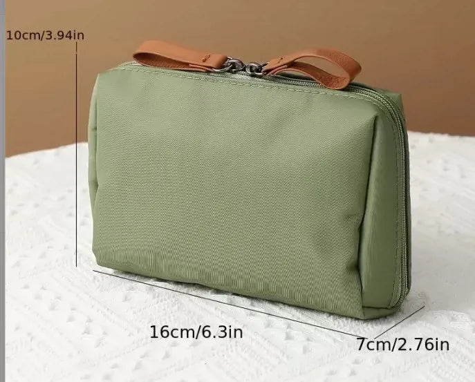 HOMEFISH 1PC Mini Portable Cosmetic Storage Bag, Women Lipstick Pouch Coin Purse Small Toiletry Organizer