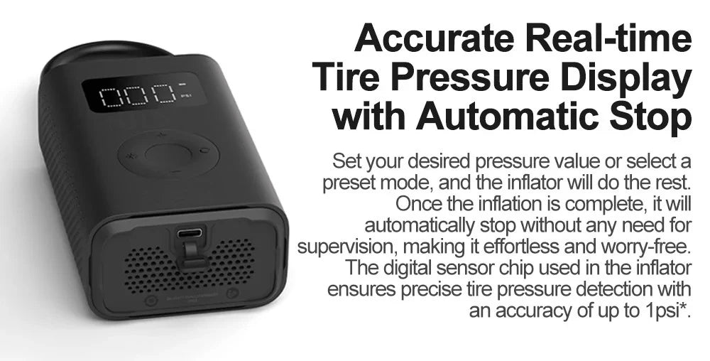 New MIJIA Inflatable Treasur Air Compressor 2D 2000mAh Portable Inflator Air Pump 2D For Bicycle Car Motorcycle Ball CN - Shoppiline