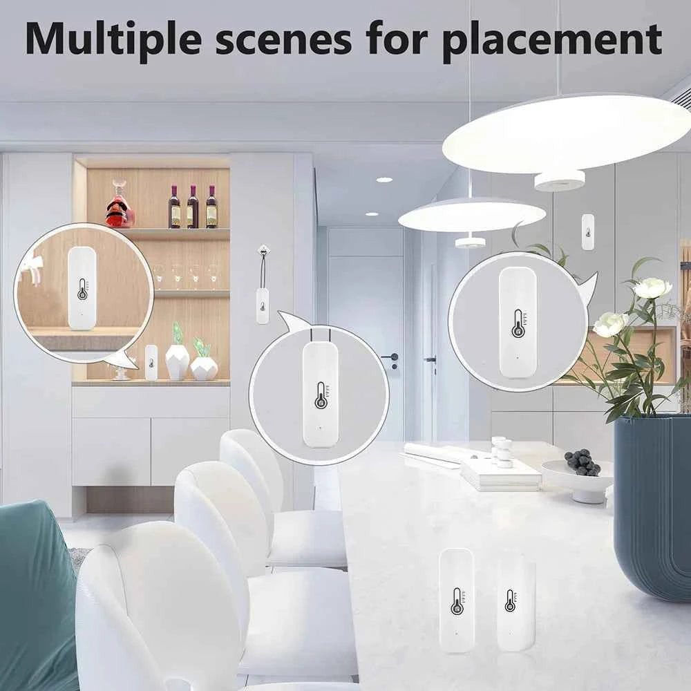 Tuya Bluetooth Temperature Humidity Sensor Mini Compatible with Bluetooth APP Remote Control Thermometer Hygrometer Sensor Home