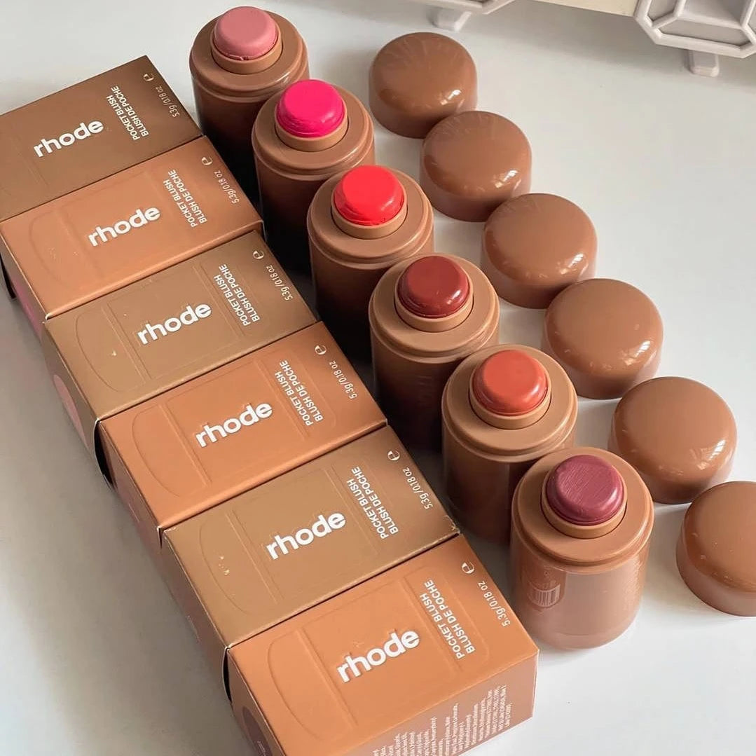 New Brand Case for iPhone 17 16 Blusher Rouge Powder Pocket Blush Lip Gloss Cheek Hydrating Stick Natural Cream Lipstick Makeup - Shoppiline