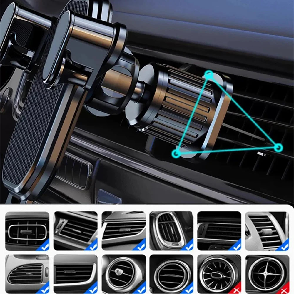 Gravity Car Phone Holder Air Vent Clip Mount for 4.7-7 inch Smartphone Universal Shockproof Stand for iPhone Samsung Xiaomi