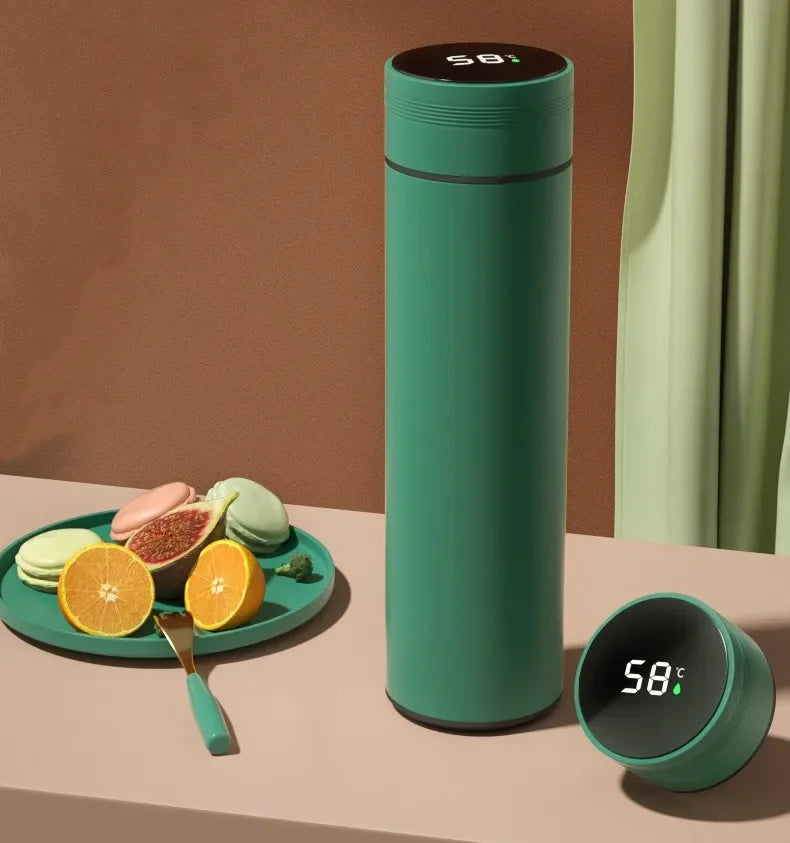 500ML Temperature Display Thermos Cup Stainless Steel Divided Thermos Bottle Outdoor Vacuum Insulated Cup Father's Day Gift - Shoppiline