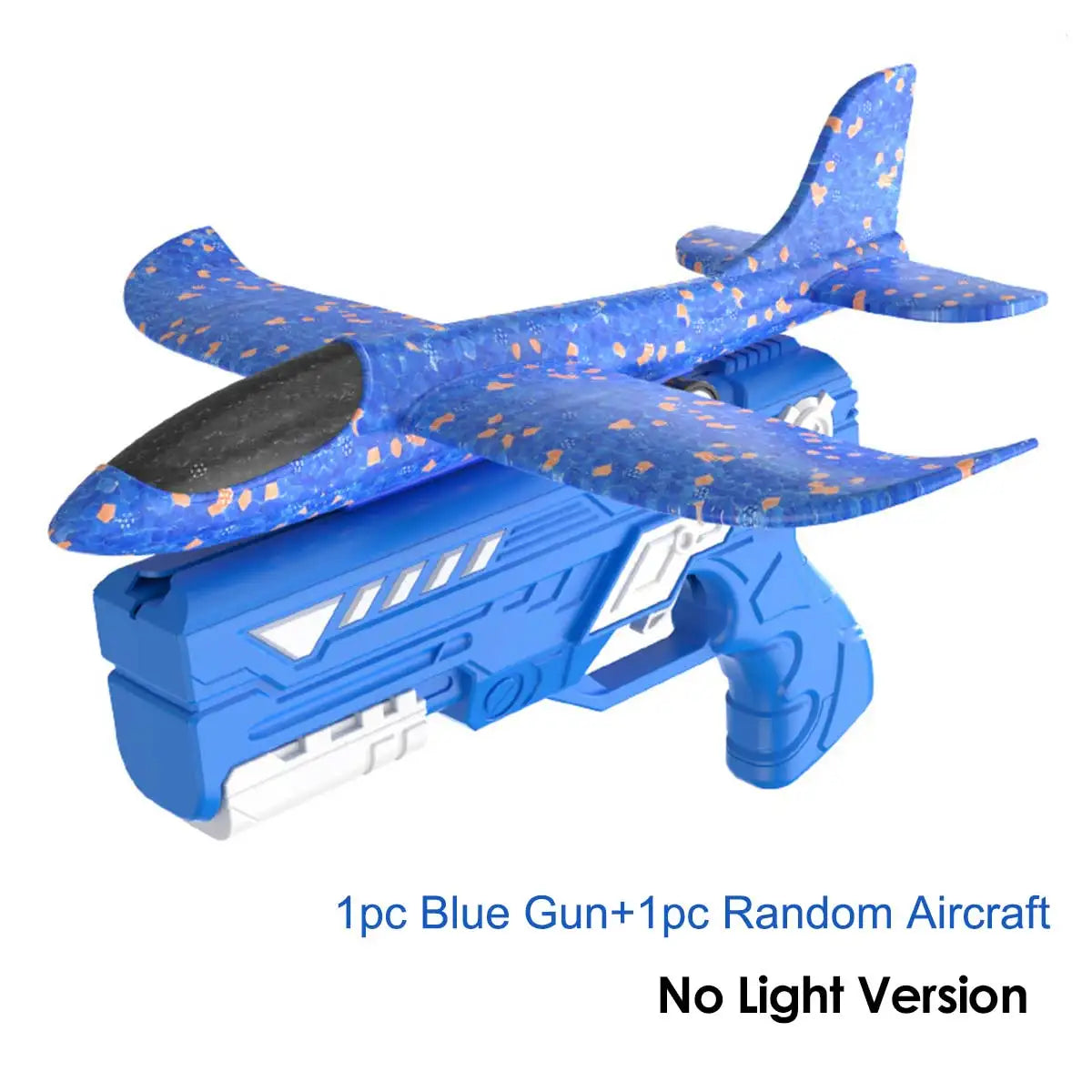 Kids Foam Aircraft 10M Launcher Catapult Glider Aircraft Gun Toy Children's Outdoor Game Soft Bullet Gun