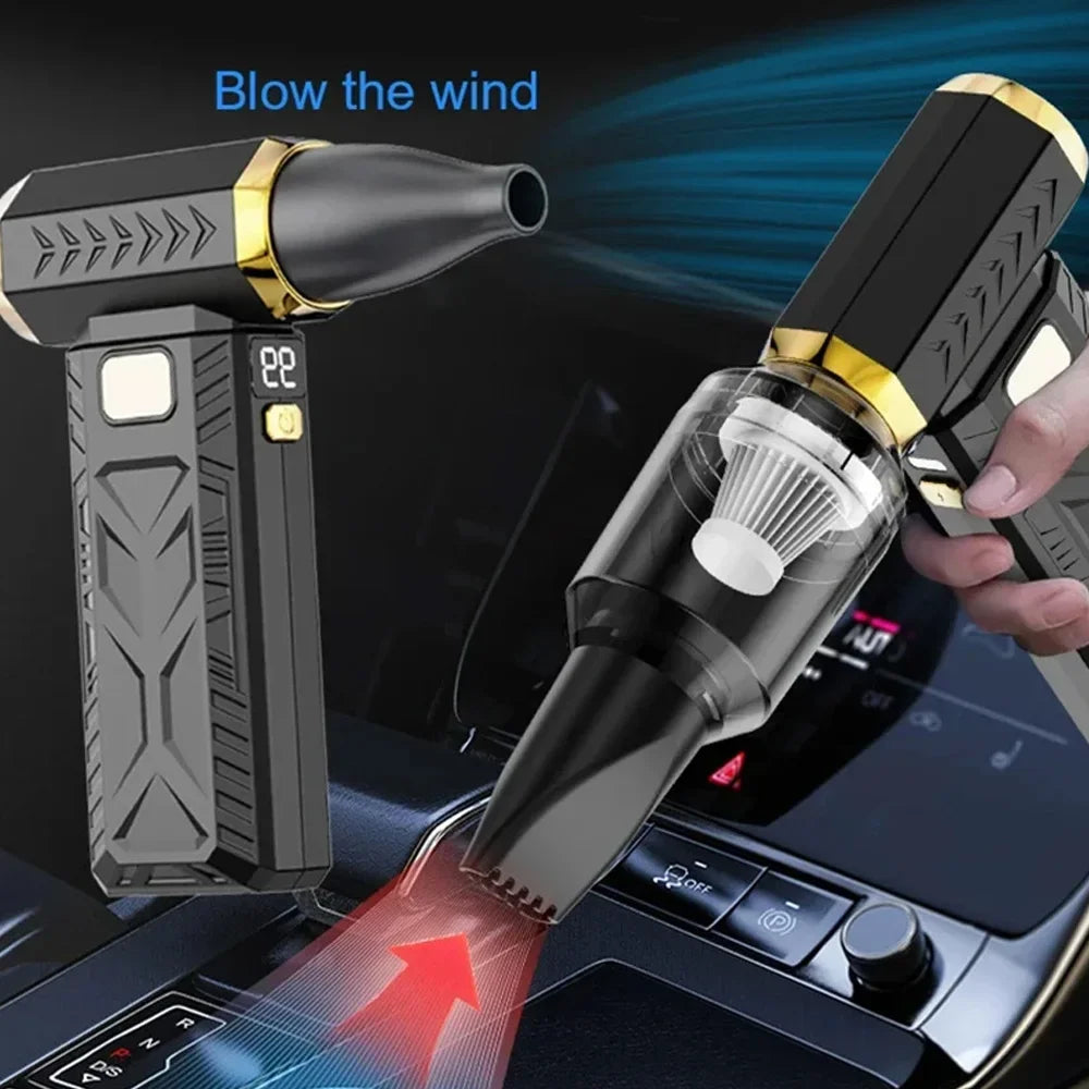 M18 Brushless Turbo Blower Jet Fan 400000RPM Powerful Electric Portable Dust Cleaner 53m/s Type-C Charging Violent Fan - Shoppiline