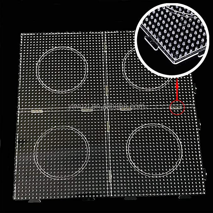 Clearance_2.6mm/5mm Perler Beads Square Pegboard 3D Puzzle Juguetes For Hama Bead Educational Toys for Children Jigsaw Puzzle Br