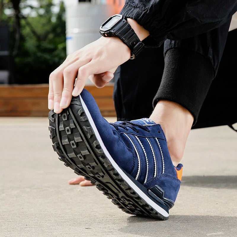 2024 New High Quality Men's Sneakers Leather Casual Shoes Autumn Breathable Men Shoes Male Flat Shoe - Shoppiline