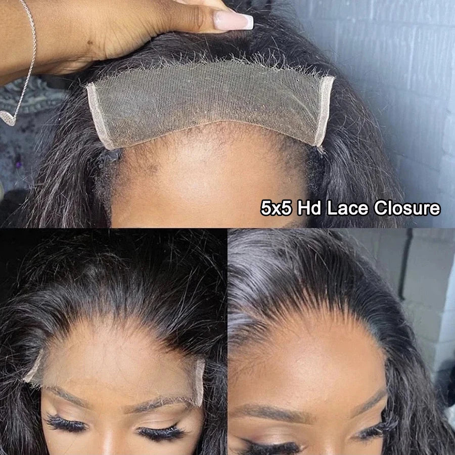 Eva 5x5 Hd Lace Closure Straight 13x4 Lace Frontal Closure Hand Tied Human Hair Closures Free Part Hd Lace Closure Pre Plucked