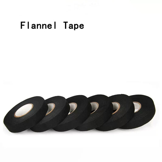 15M 9/15/19/25/32MM Heat-resistant Adhesive Cloth Fabric Tape For Automotive Cable Tape Harness Wiring Loom Electrical Heat Tape