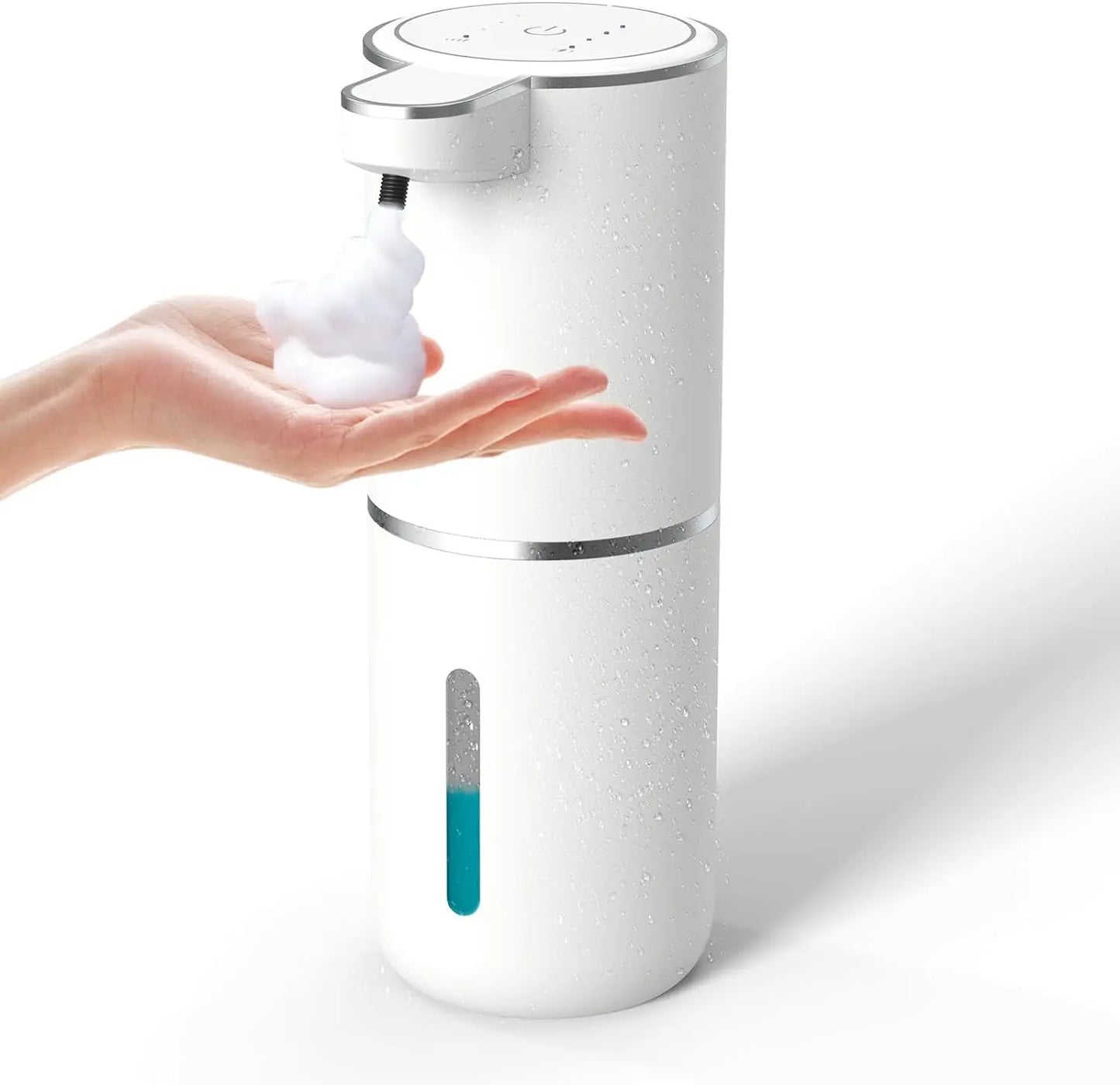 HOMEFISH Automatic Soap Dispenser Touchless Foaming Soap Dispenser 380ml USB Electric 4 Level Adjustable Foam Soap Dispenser