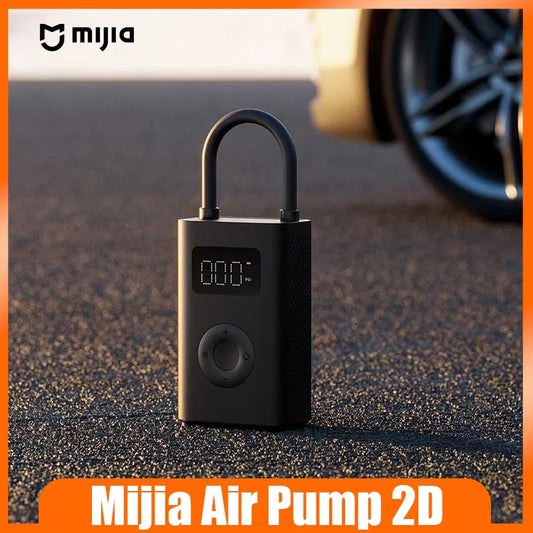 Mijia Air Pump 2D, Type-C Fast Charging, Universal for Cars/Motorcycles/Balls, Portable Lithium Battery - Shoppiline