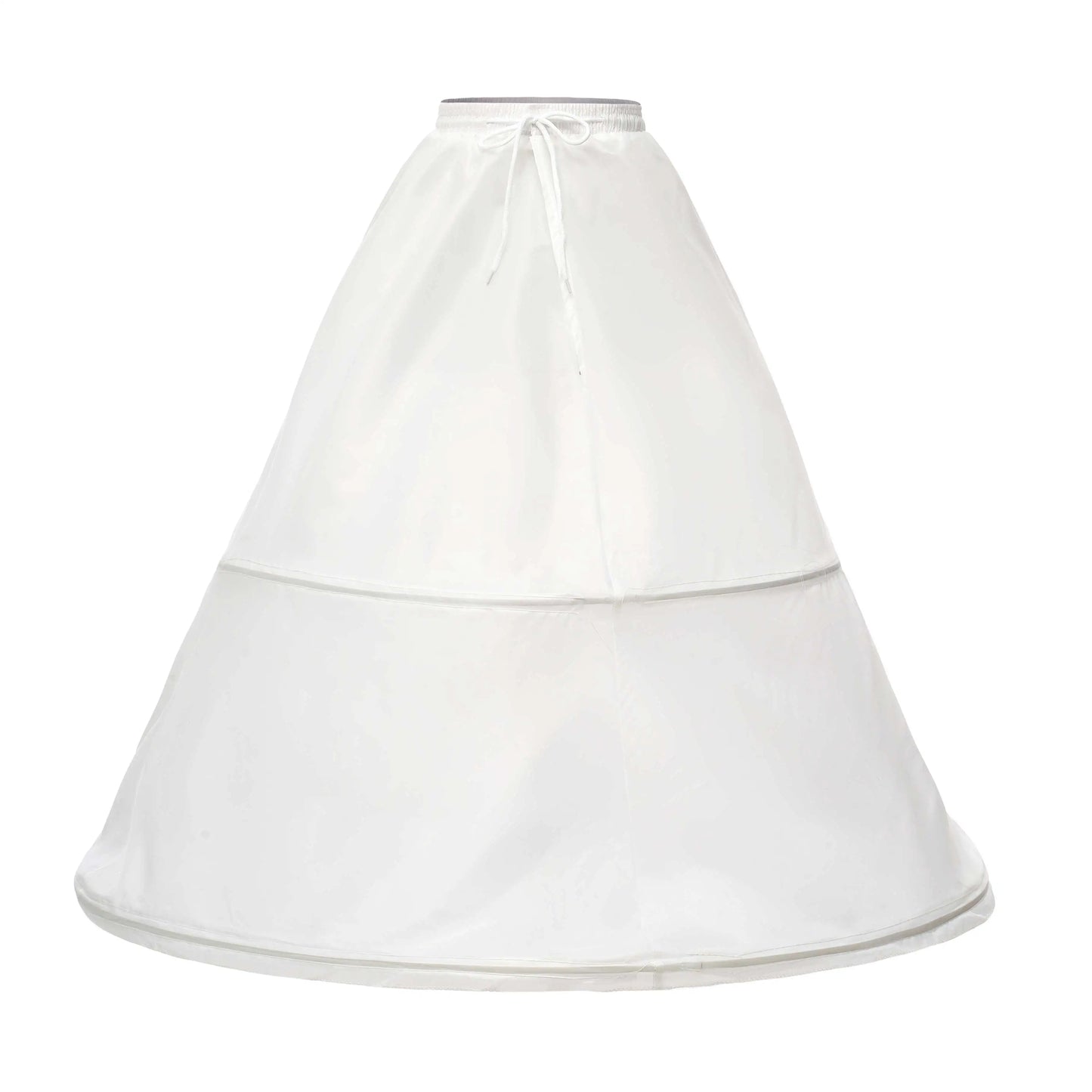 1pc Women's White Satin Underskirt For Bridal Dress, Wedding, Cosplay, A-line Petticoat With Three Steel Hoops