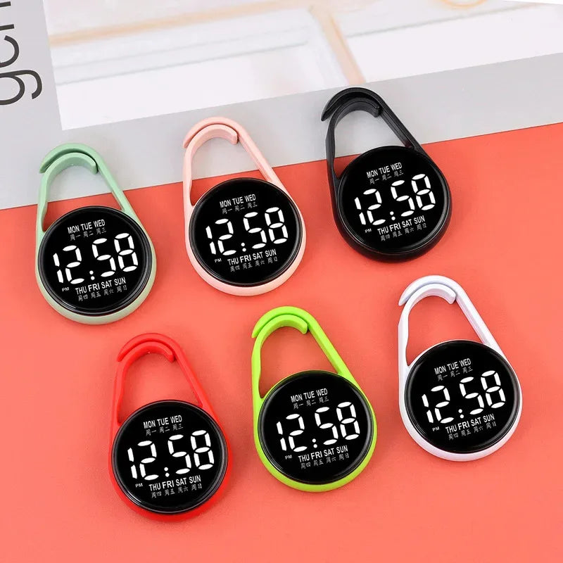 LED Electronic Hanging Watch Night Light Digital Electronic Hanging Watch Pocket Watch