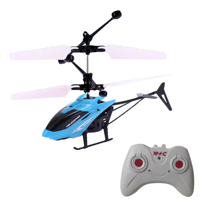 Rechargeable Mini Remote Control Helicopter Wireless Remote Control Infrared Induction Aircraft Children's Toy Aircraft Model