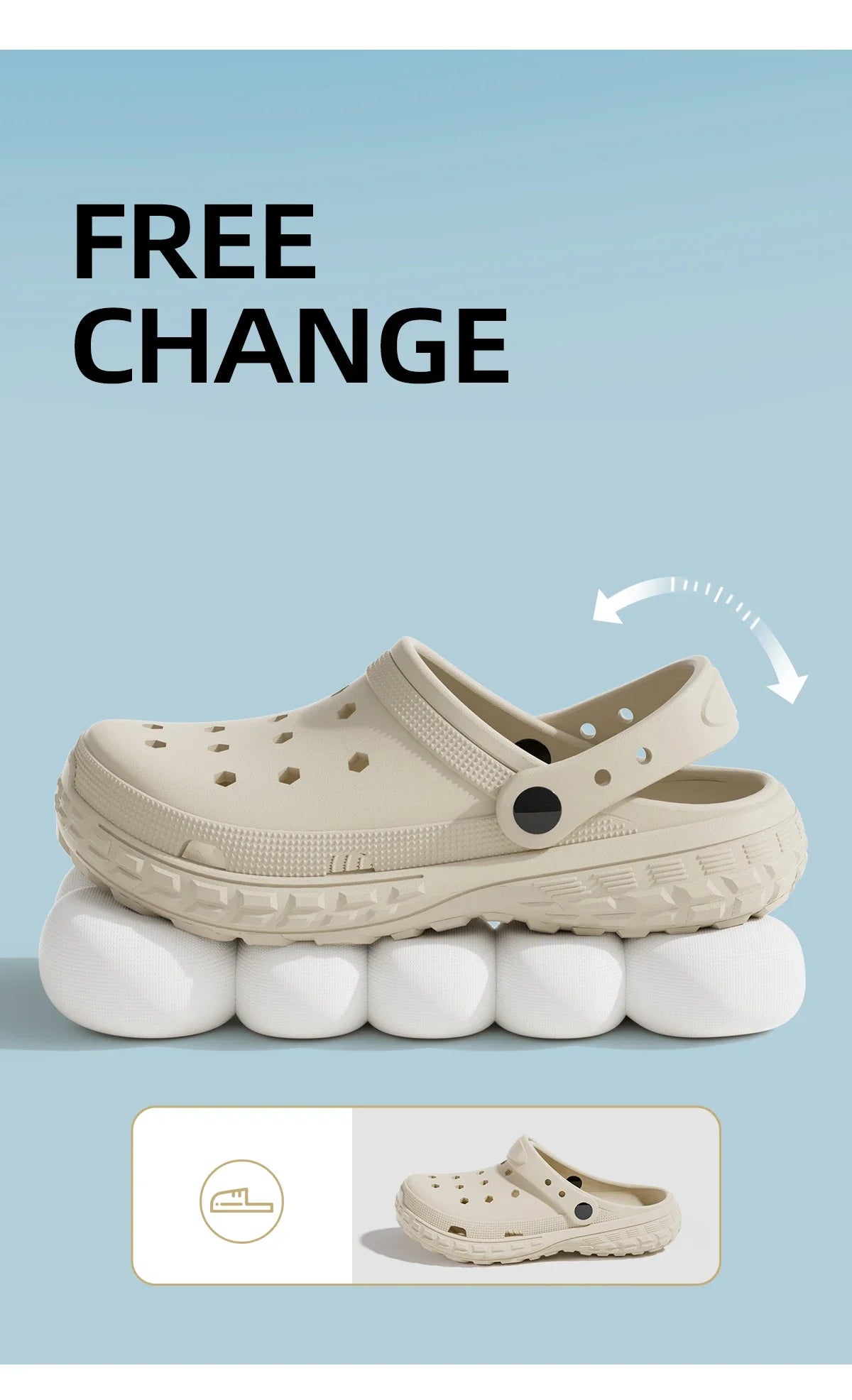 2026 Damen- und Herren-Clogs Sommer rutschfeste Outdoor-Sandalen Geschlossene Zehen Scheißgefühl Strandschuhe Dicke Sohle Weiche Sohle