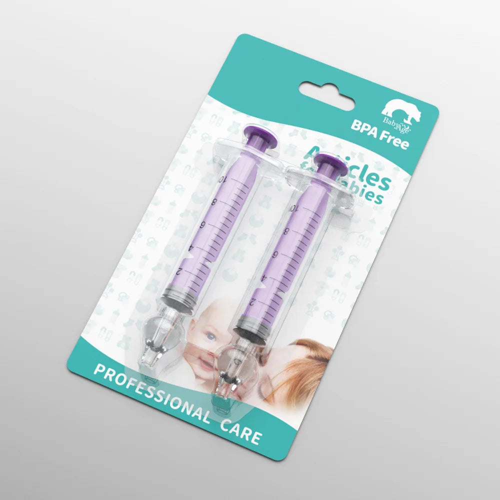 Baby Nose Cleaner 2Pcs Nasal Washer Needle Tube Washer 10ML Infant Nasal Aspirator Cleaner Syringe Washing Baby Care Tools