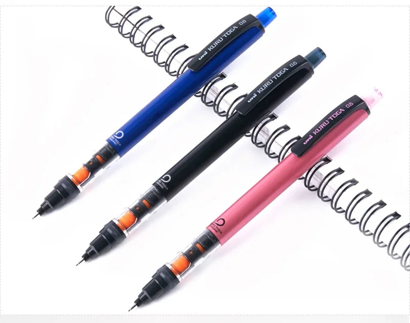 Janpan UNI Kuru Toga Mechanical Pencil M5-452 Drawing Pencil 0.5mm Low Center of Gravity Automatic Rotation School Supplies