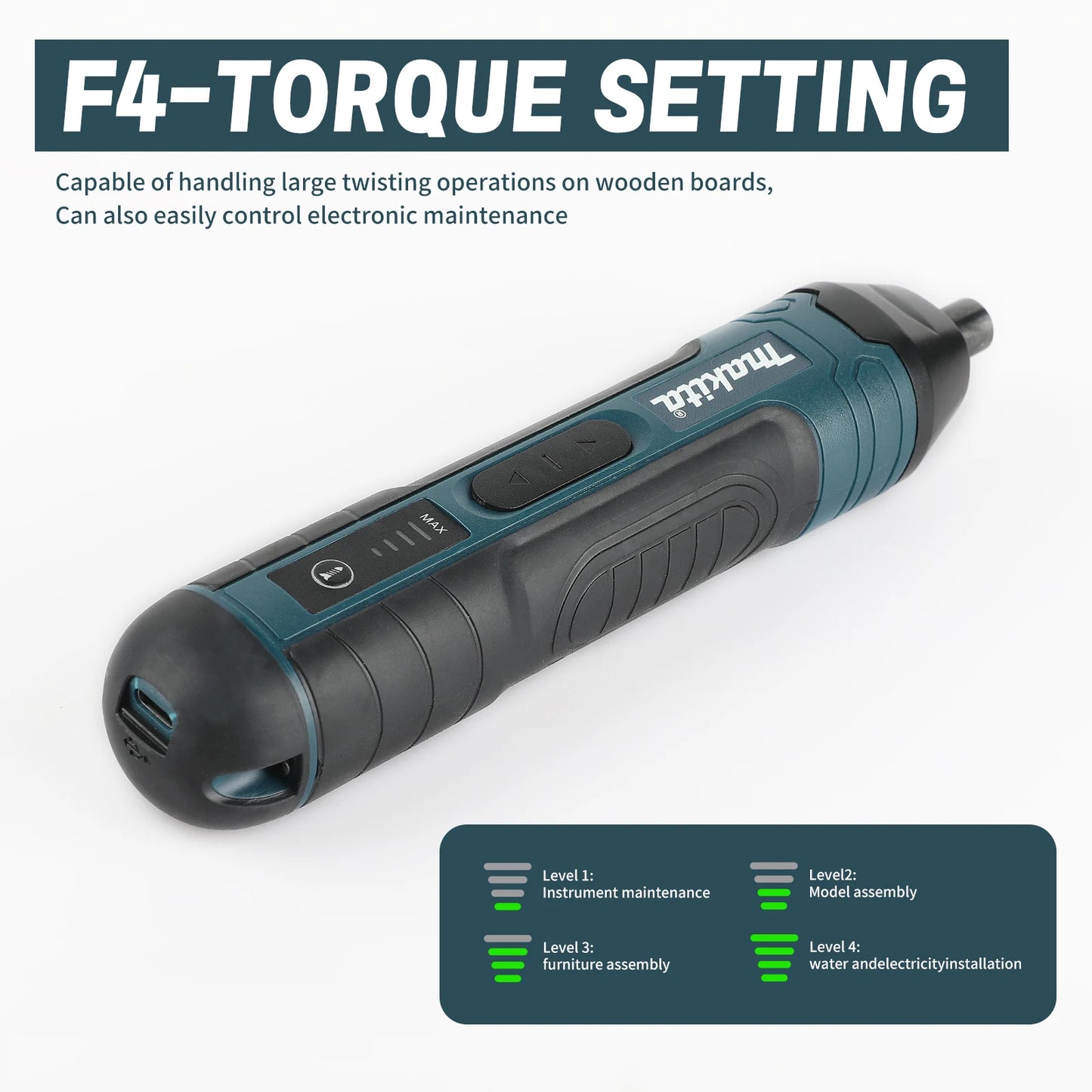 Makita Cordless Electric Screwdriver | 3.6V 5N.m Torque | 1/4" Chuck | 1300mAh Li - ion Battery - Shoppiline
