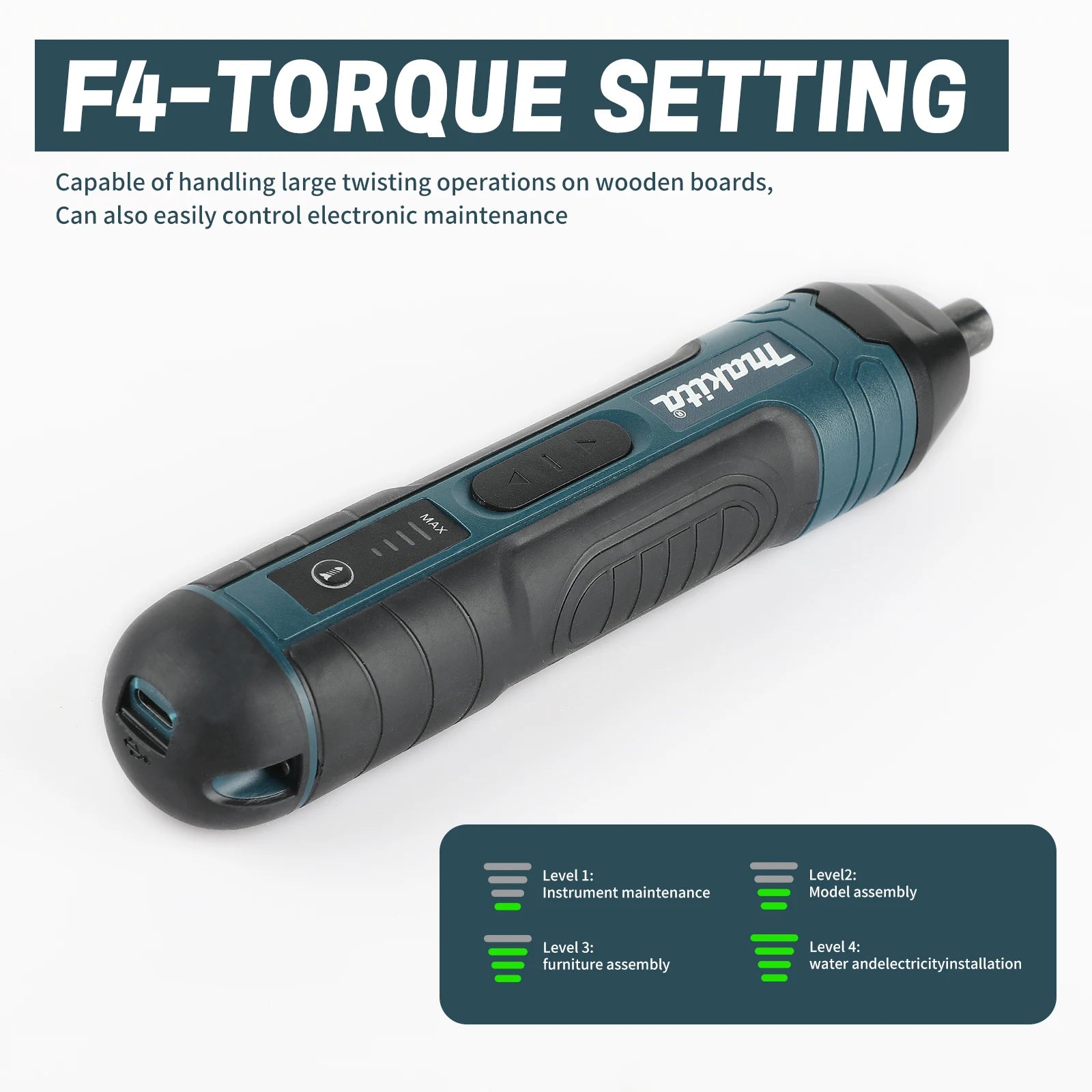 Makita Cordless Electric Screwdriver | 3.6V 5N.m Torque | 1/4" Chuck | 1300mAh Li - ion Battery - Shoppiline