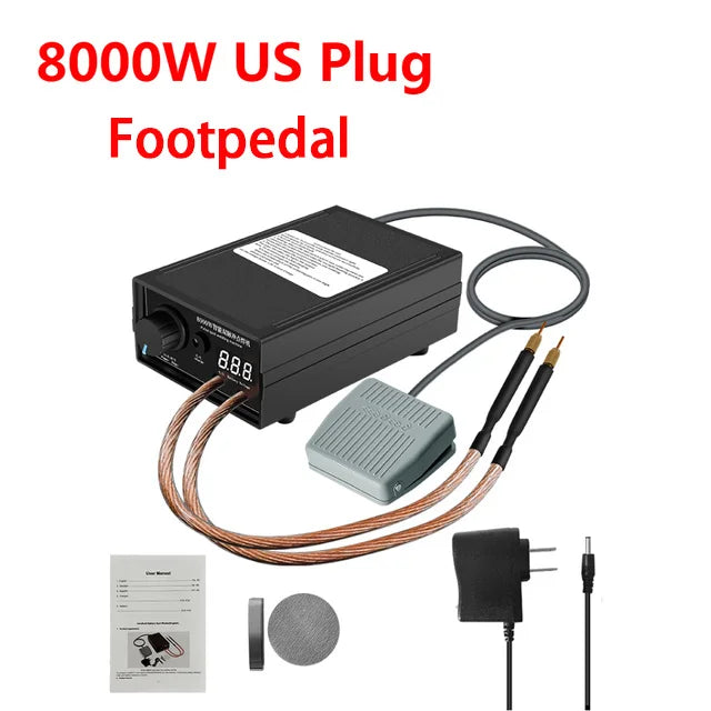 8000W Mini Spot Welder Kit DIY Automat 18650 Battery Pack Welding Portable Spot Welding Machine Pen For 0.15MM Nickel Strip - Shoppiline