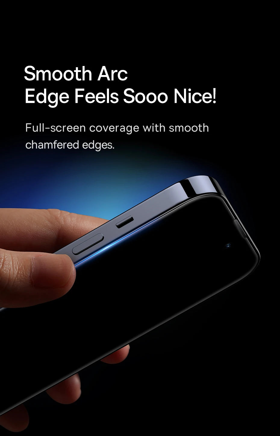 Baseus 0.4mm Corning Tempered Glass for iPhone 17 16 15 14 13 Pro Max Plus Screen Protector Anti-Peeping Auto Installation Film - Shoppiline