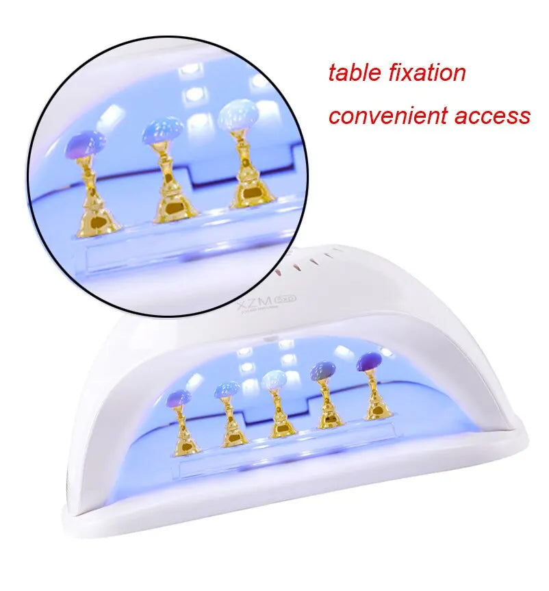 5pcs/Pack Chess Magnetic Nail Holder Practice Display Stand Gold Silver Rose-Golden Showing Shelf Gel Polish Display Stand Tools