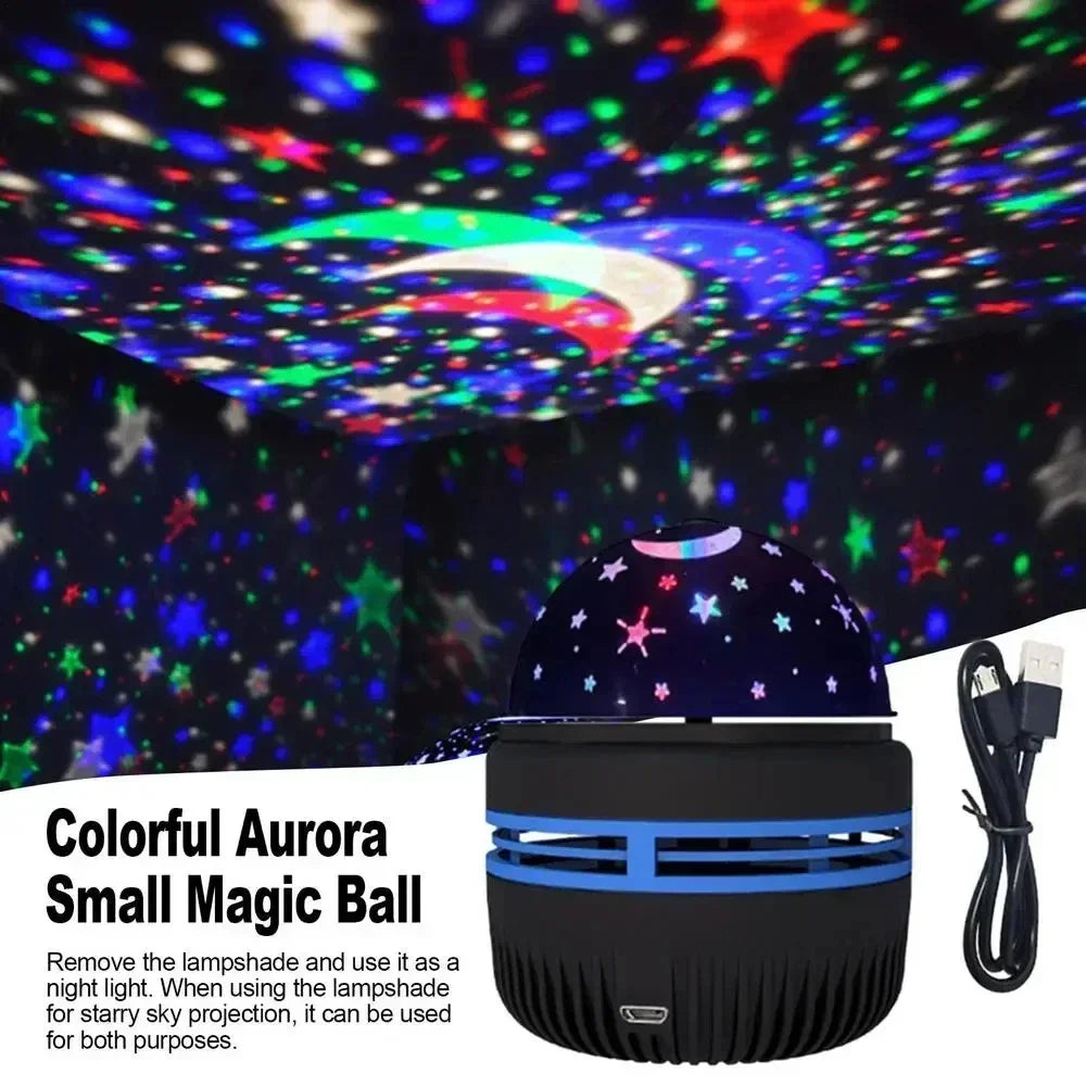 Galaxy Projector RGB Star Projector USB Powered Remote Control Night Light Lamp for Birthday Gifts Holiday Party Room Decoration
