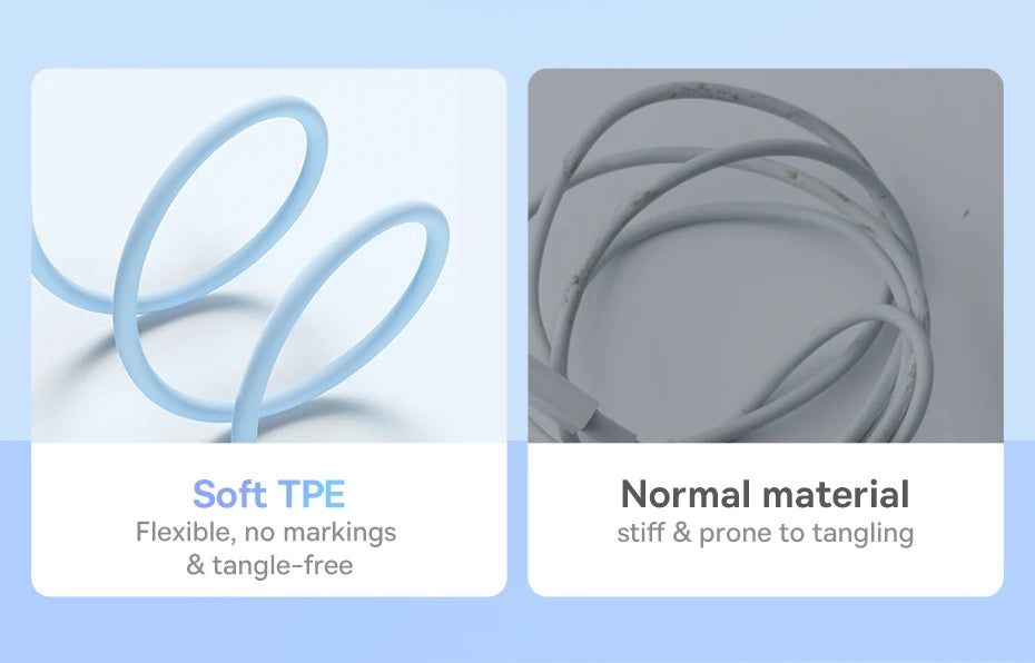 Baseus TPE 20W USB C Cable For IPhone 14 13 12 11 Pro Max XS Fast Charging Cable Type C To Lighting Date Wire For iPad Macbook