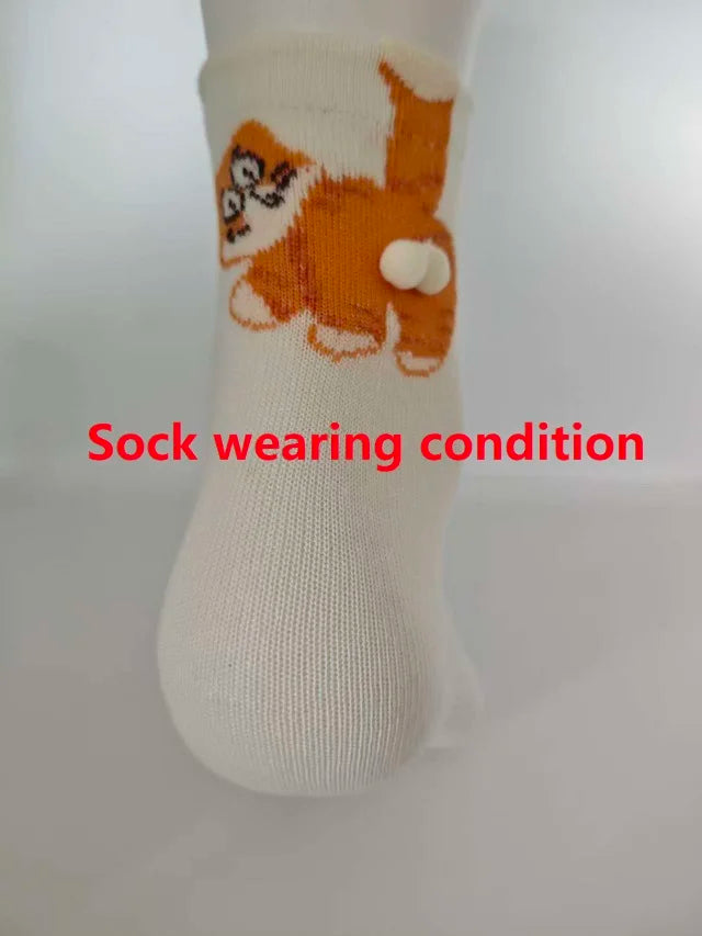1/3 Pair Three-Dimensional Cat Printed Men female Mid Tube Socks Soft Comfortable Sweat Absorbing Breathable Casual Couples Sock