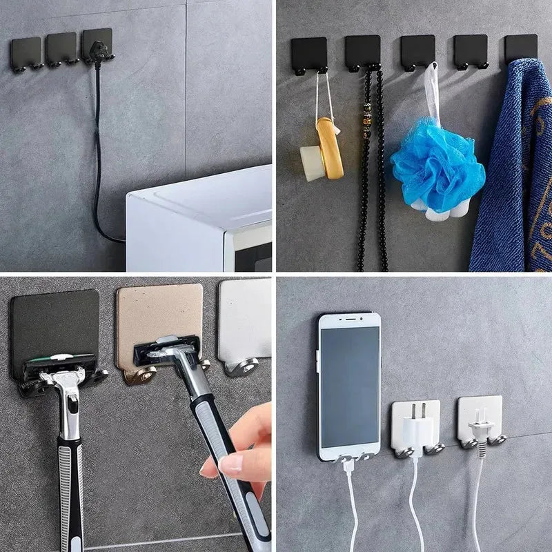 Badezimmer Edelstahl Rasiererhalter Aufbewahrungshaken Wand Herren Rasierregal Ohne Bohren Rasierer Organizer Zubehör