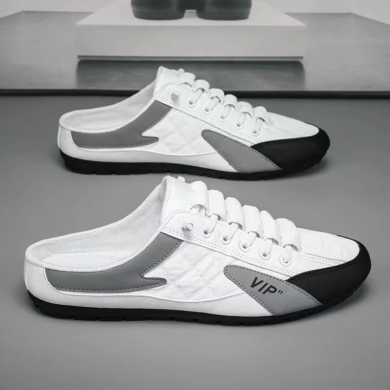 2025 Summer Slippers for Men Trendy Men's Flat Bottom Casual Shoes Soft Sole Support Shoes Men's Sneakers Zapatos De Hombre - Shoppiline