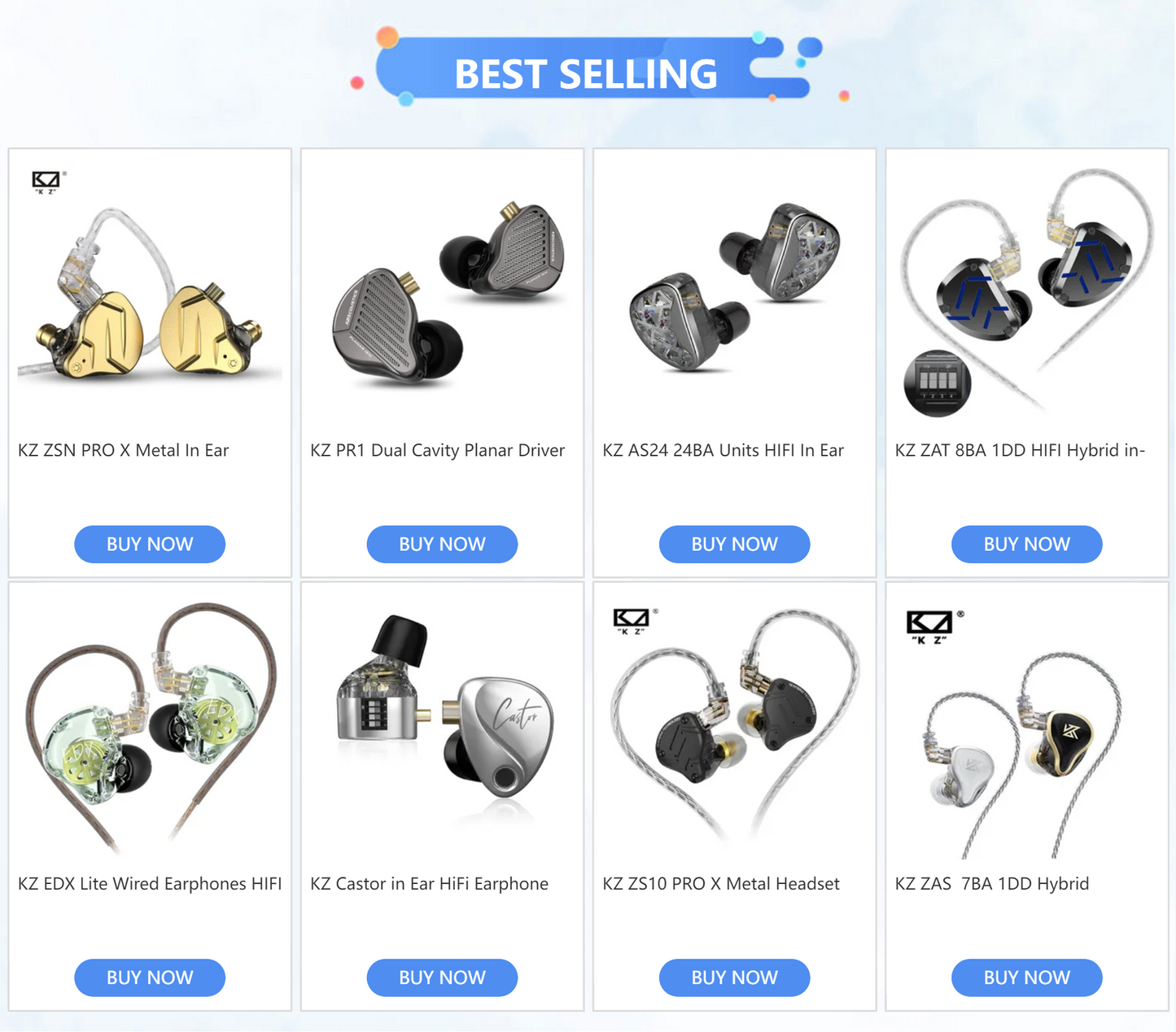 KZ ZS10 PRO X Metal Headset Hybrid drivers HIFI Bass Earbuds In-Ear Monitor Noise Cancelling Earphones ZAS ZAX ZSX ZSNPRO AS16