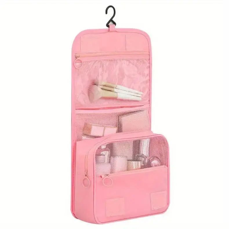Travel Makeup Bag Waterproof Toiletries Organizer High Quality Women Neceser Bathroom Hook Wash Pouch Hook Makeup Storage Bag