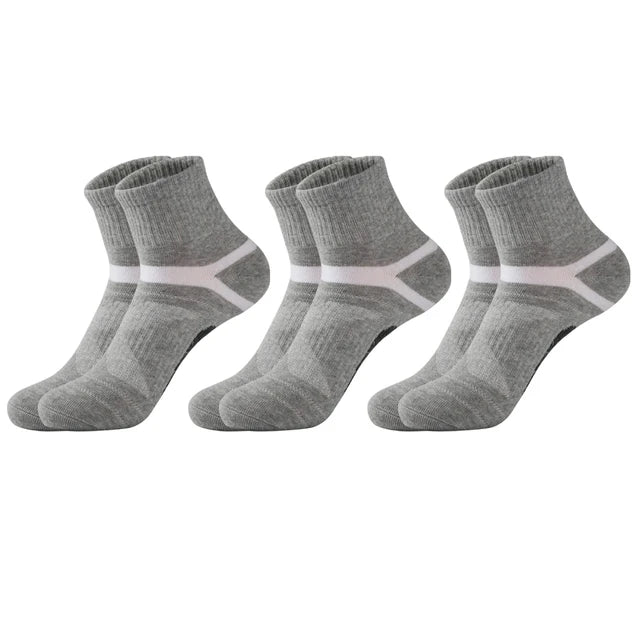 3 paires de chaussettes noires de haute qualité pour hommes, chaussettes de sport noires, décontractées, douces, pour la course à pied, d'été, absorbantes, respirantes, chaussettes masculines