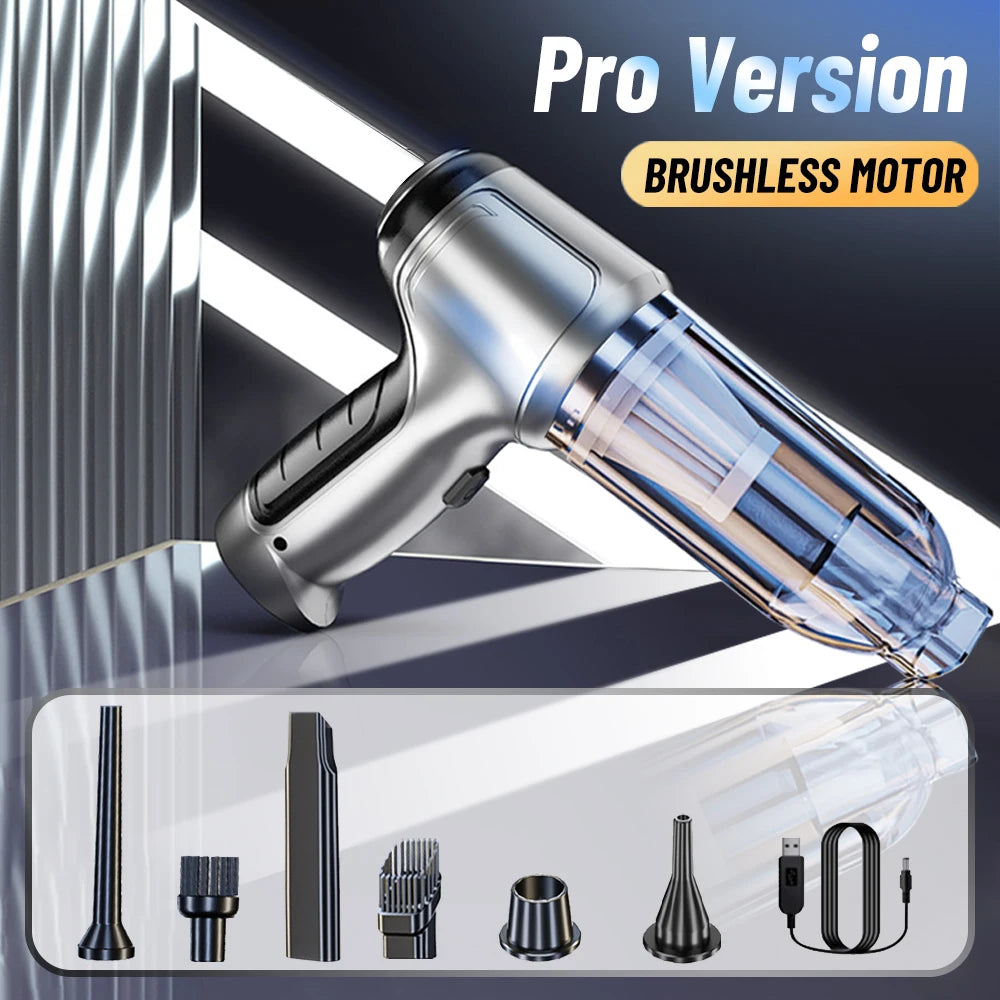 Car Vacuum Cleaner 95000PA Strong Suction Handheld Wireless Vacuum Cleaner Blower 2 in 1 Portable Vacuum Cleaner For Car Home