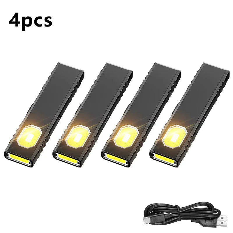 Security Flashing Work Light Warning Light Strong Light Mini Portable Outdoor Maintenance Emergency EDC Flashlight Knife Cap Cli