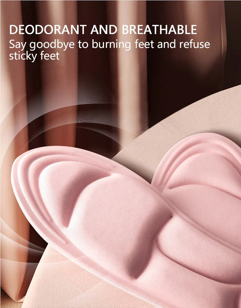 5D-Massage-Memory-Foam-Einlegesohlen für Schuhe, atmungsaktive Polstersohle, Sport-Laufeinlegesohlen für Füße, orthopädische Einlegesohlen