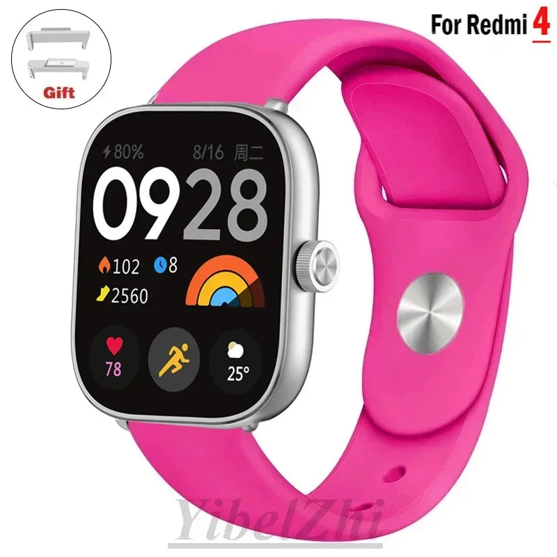 Sportarmband für Redmi Watch 4 Armband Smartwatch Armband Zubehör Weiches Silikon Armband Correa für Xiaomi Mi Band 8 Pro