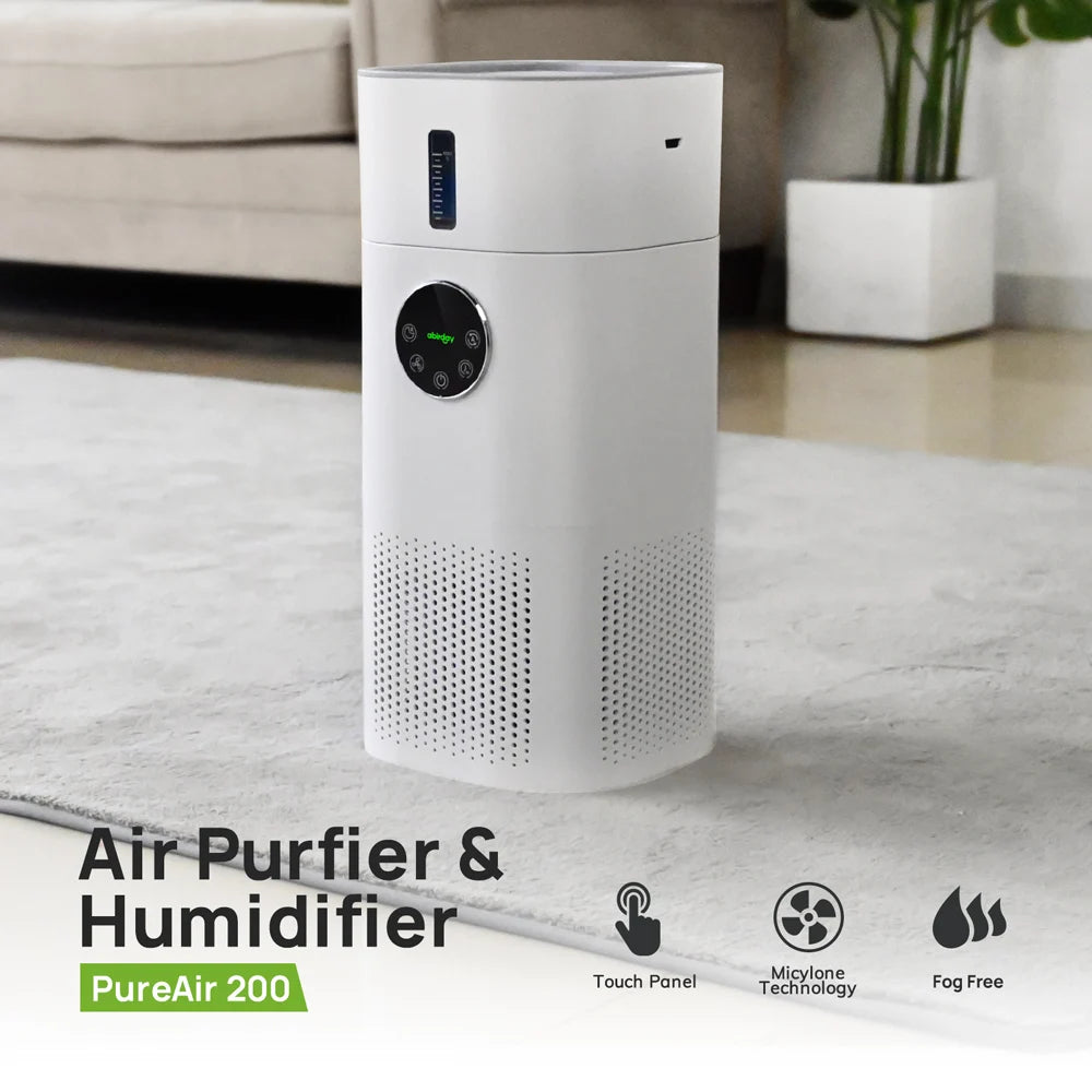 Air Purifier with Humidifier Combo for Home Allergies and Pets Hair, Smokers in Bedroom, H13 HEPA Filter - Shoppiline