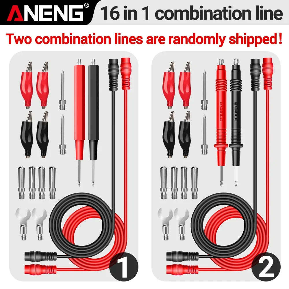 ANENG 681 Non-contact Voltage Tester AC/DC Rechargable Digital Professional MultimeterVoltage Meter LCD Screen Current Tester - Shoppiline