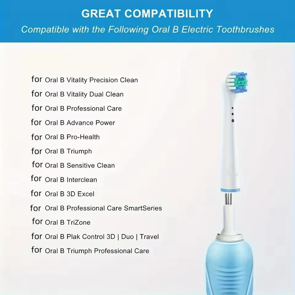 4/12/16Pcs Replacement Toothbrush Heads Compatible with Oral-B Braun Professional Electric Toothbrush Heads Brush Heads
