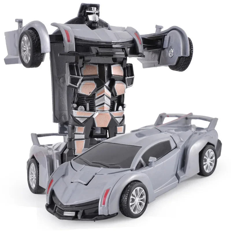 Verformbares Spielzeugauto, Trägheitsaufprall, Ein-Knopf-Verformung, Jungenpuzzle, Kollisionsverformung, Autobot-Roboter