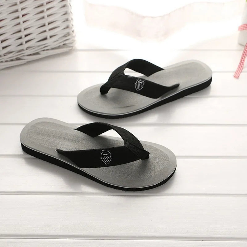 Flip-Flops For Men 2024 Summer Anti-Skid Breathable Home Outdoor Comfortable Slippers Daily Casual Men Flip-Flops Beach Slippers