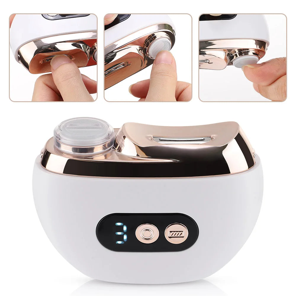 Coupe-ongles électrique avec lumière LED 2 en 1 automatique, lime à ongles, tondeuse pour bébé et adulte, mini outils de manucure, soin des ongles