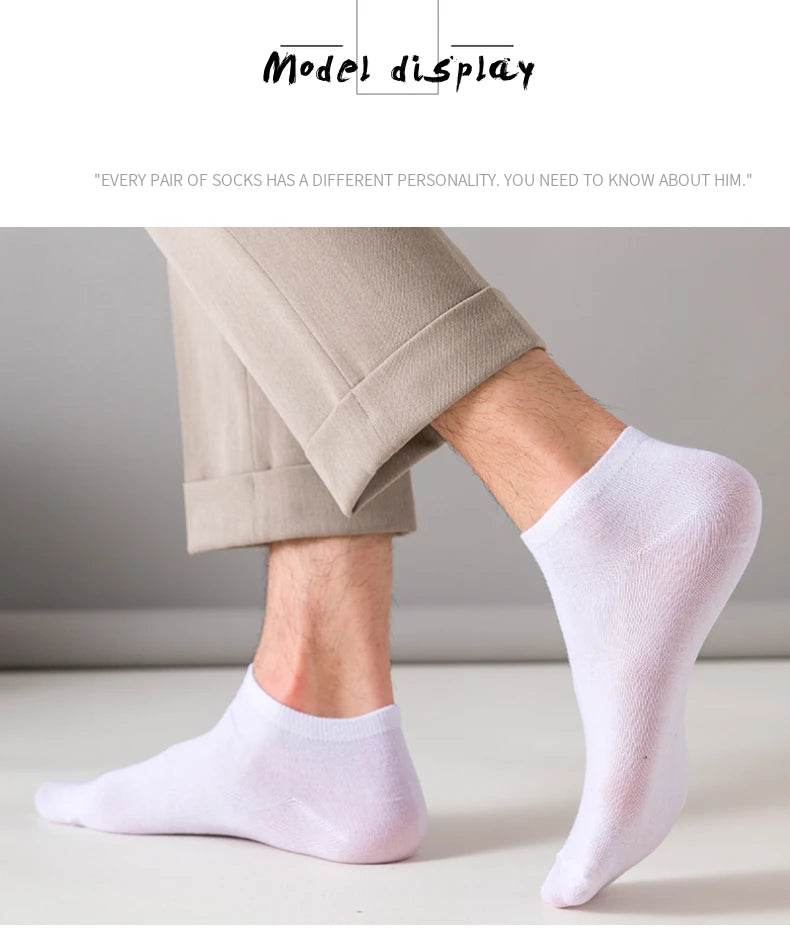 3/5/8 Pairs Women/Men Boat Socks Invisible Low Cut Silicone Non-slip Summer No-show Ankle Socks Solid Color Casual Breathable